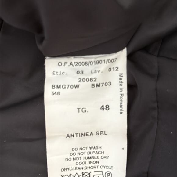 Armani Collezioni Green Iridescent Ruched Button Up Jacket - Picture 6 of 6